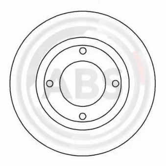 Jeu de 2 disques de frein avant A.B.S. 16133