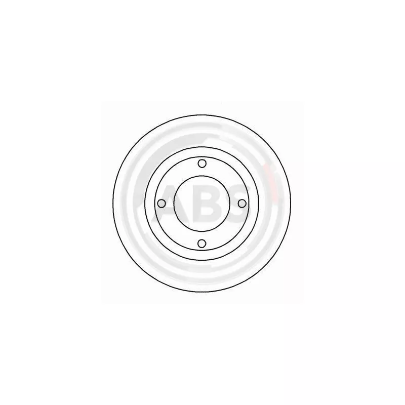 Jeu de 2 disques de frein avant A.B.S. 16133