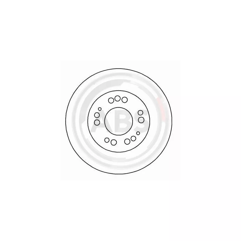 Jeu de 2 disques de frein avant A.B.S. 16208