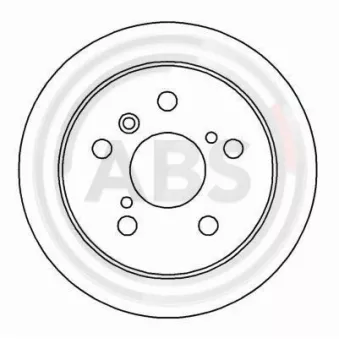 Jeu de 2 disques de frein arrière A.B.S.