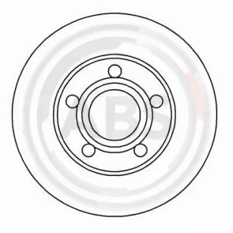Jeu de 2 disques de frein avant A.B.S. 16248