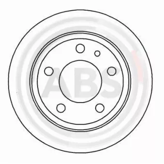 Jeu de 2 disques de frein arrière A.B.S.
