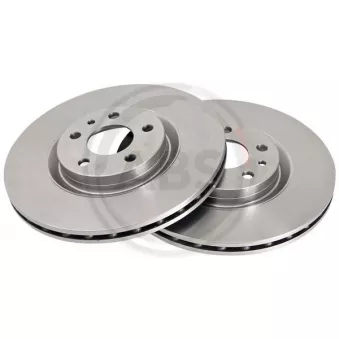 Jeu de 2 disques de frein avant A.B.S.