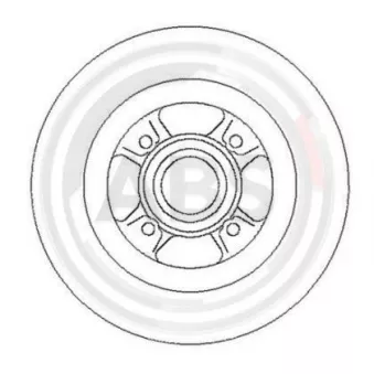 Jeu de 2 disques de frein arrière A.B.S. 16319