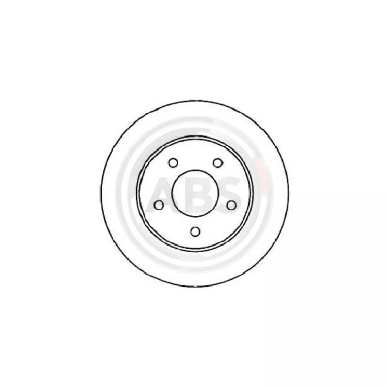 Jeu de 2 disques de frein arrière A.B.S. 16360