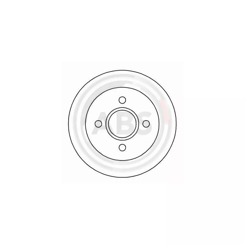 Jeu de 2 disques de frein arrière A.B.S. 16375