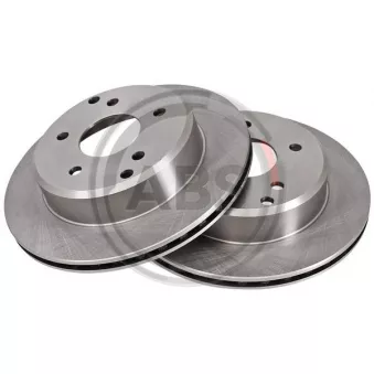 Jeu de 2 disques de frein arrière A.B.S. 16401