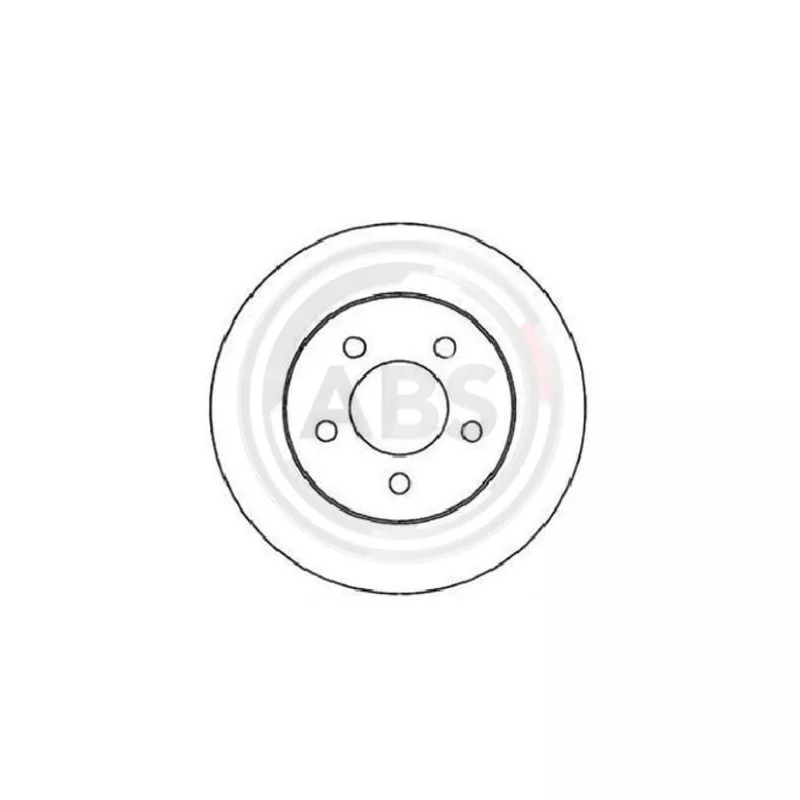 Jeu de 2 disques de frein avant A.B.S. 16445