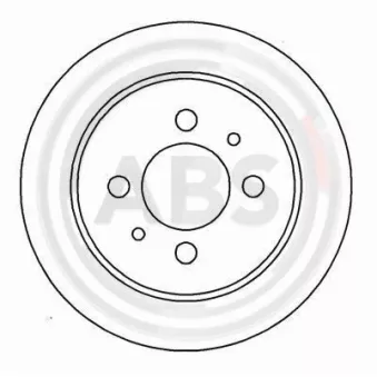 Jeu de 2 disques de frein arrière A.B.S. 16474