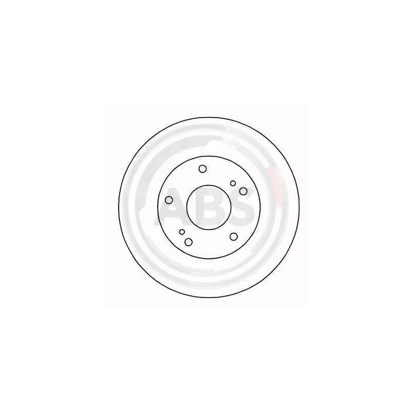 Jeu de 2 disques de frein avant A.B.S. 16494