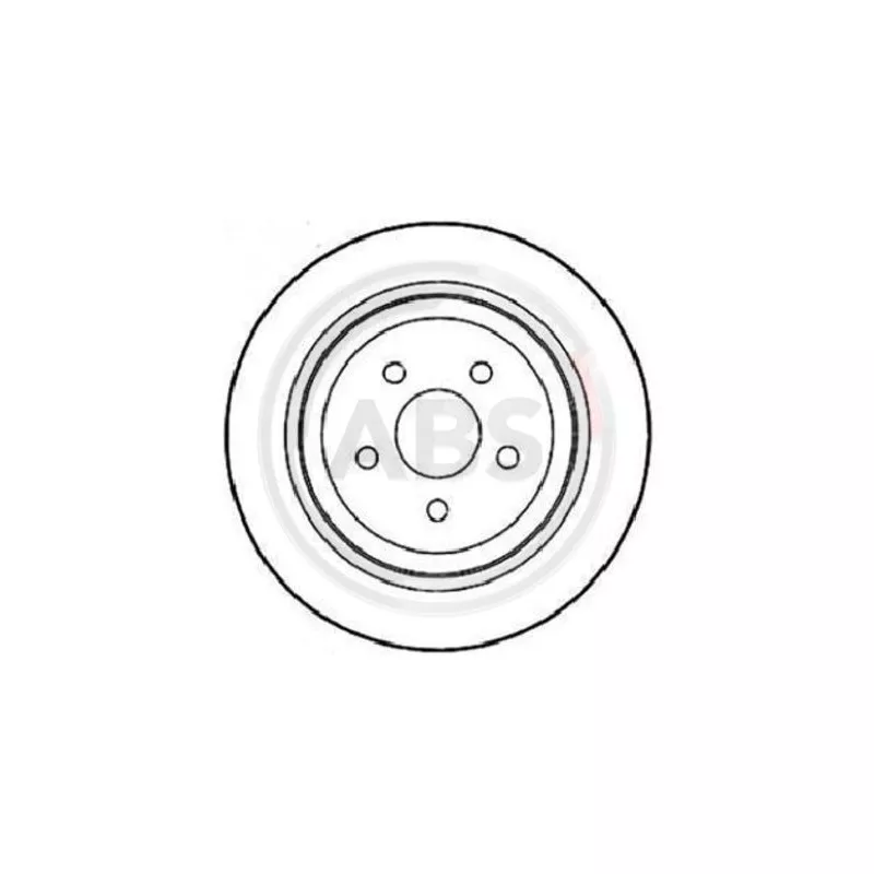 Jeu de 2 disques de frein arrière A.B.S. 16715
