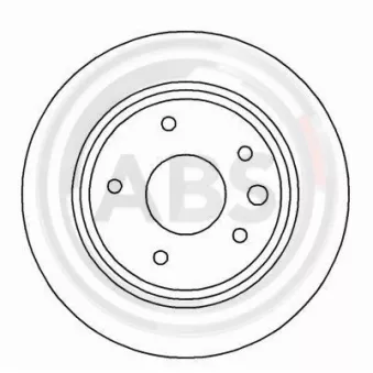 Jeu de 2 disques de frein arrière A.B.S.