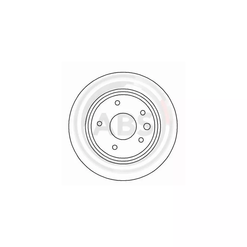 Jeu de 2 disques de frein arrière A.B.S. 16999