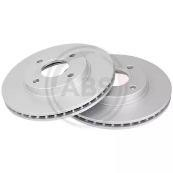 Jeu de 2 disques de frein avant A.B.S. 17007