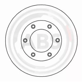 Jeu de 2 disques de frein avant A.B.S. 17015