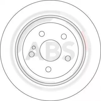 Jeu de 2 disques de frein arrière A.B.S. 17112