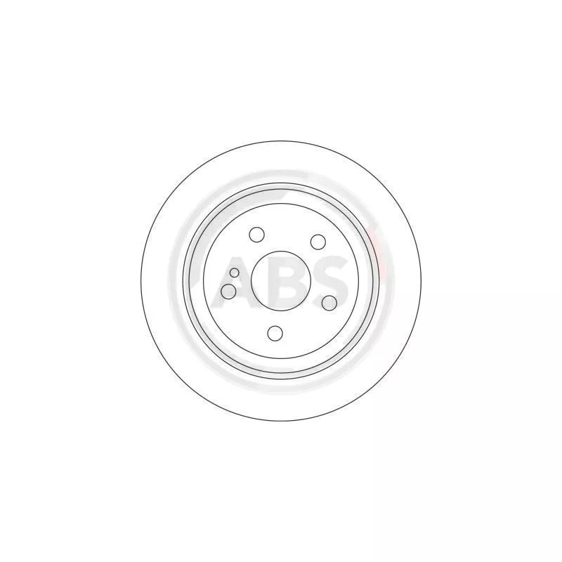 Jeu de 2 disques de frein arrière A.B.S. 17112