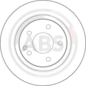 Jeu de 2 disques de frein avant A.B.S. 17365