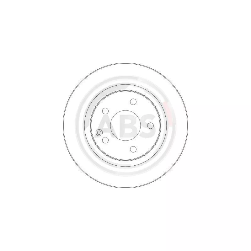 Jeu de 2 disques de frein avant A.B.S. 17365