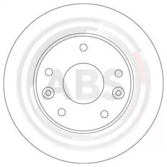 Jeu de 2 disques de frein avant A.B.S.