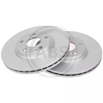 Jeu de 2 disques de frein avant A.B.S. 17996