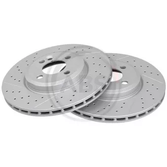Jeu de 2 disques de frein avant A.B.S. 18185