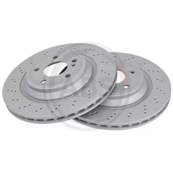 Jeu de 2 disques de frein avant A.B.S. 18343