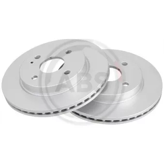 Jeu de 2 disques de frein avant A.B.S.