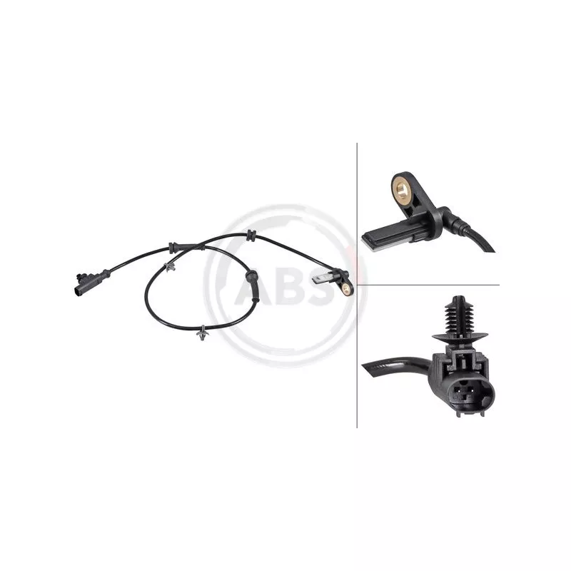 Capteur, vitesse de roue A.B.S. 30728