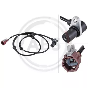 Capteur, vitesse de roue A.B.S. 30749