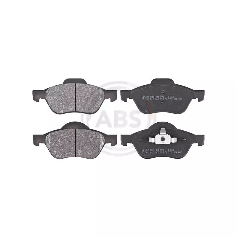 Jeu de 4 plaquettes de frein avant A.B.S. 35023