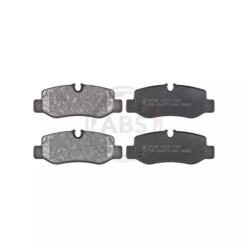 Jeu de 4 plaquettes de frein arrière A.B.S. 35056