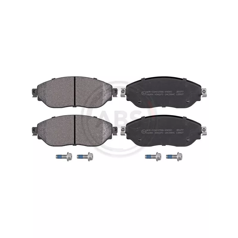 Jeu de 4 plaquettes de frein avant A.B.S. 35077