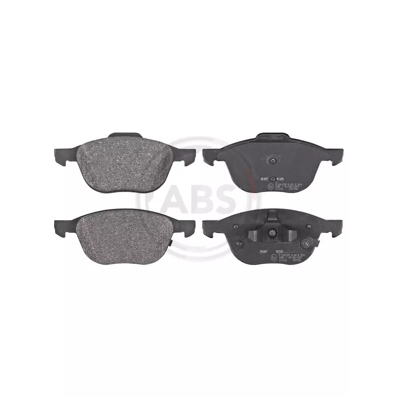 Jeu de 4 plaquettes de frein avant A.B.S. 35087