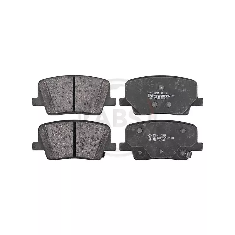 Jeu de 4 plaquettes de frein arrière A.B.S. 35290