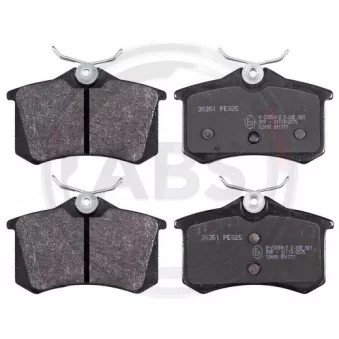 Jeu de 4 plaquettes de frein arrière A.B.S. 35351