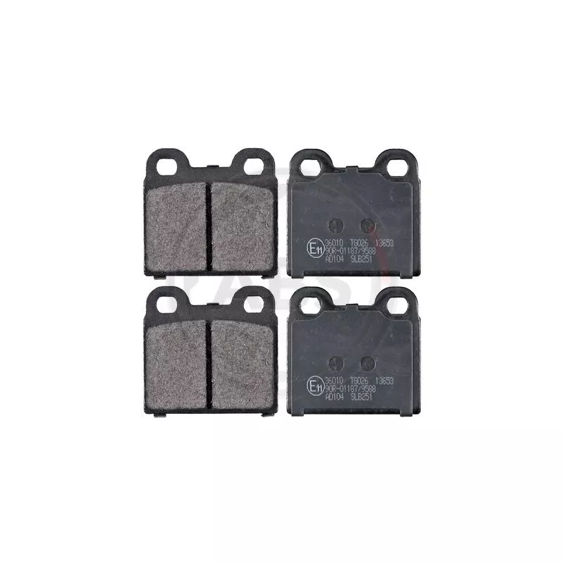 Jeu de 4 plaquettes de frein arrière A.B.S. 36010