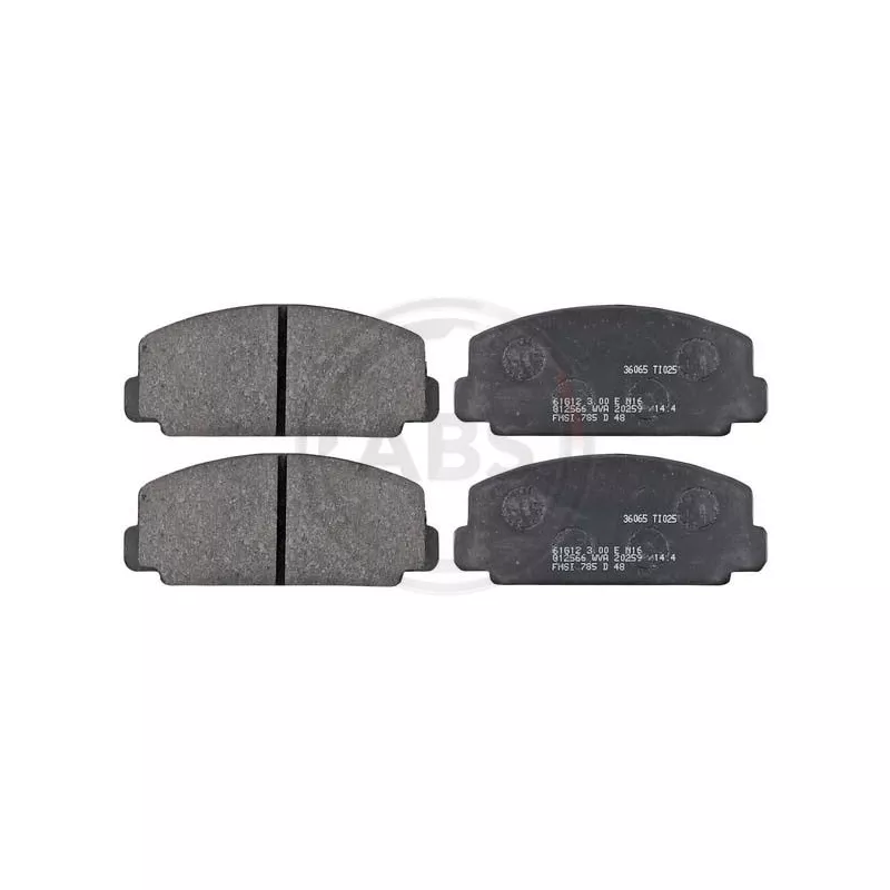 Jeu de 4 plaquettes de frein avant A.B.S. 36065