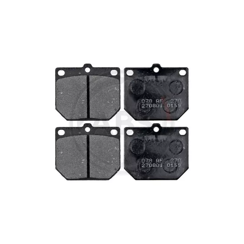 Jeu de 4 plaquettes de frein avant A.B.S. 36078