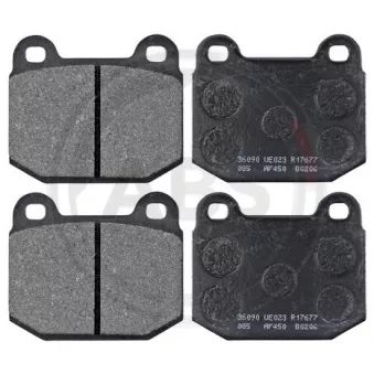 Jeu de 4 plaquettes de frein avant A.B.S. 36090