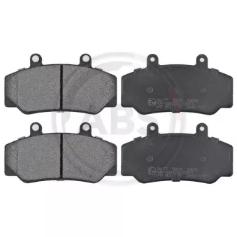 Jeu de 4 plaquettes de frein avant A.B.S. 36177