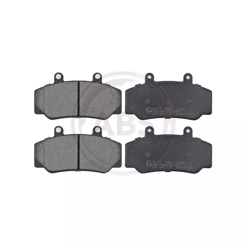 Jeu de 4 plaquettes de frein avant A.B.S. 36177