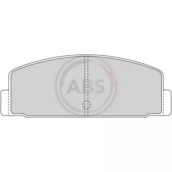 Jeu de 4 plaquettes de frein arrière A.B.S. 36390