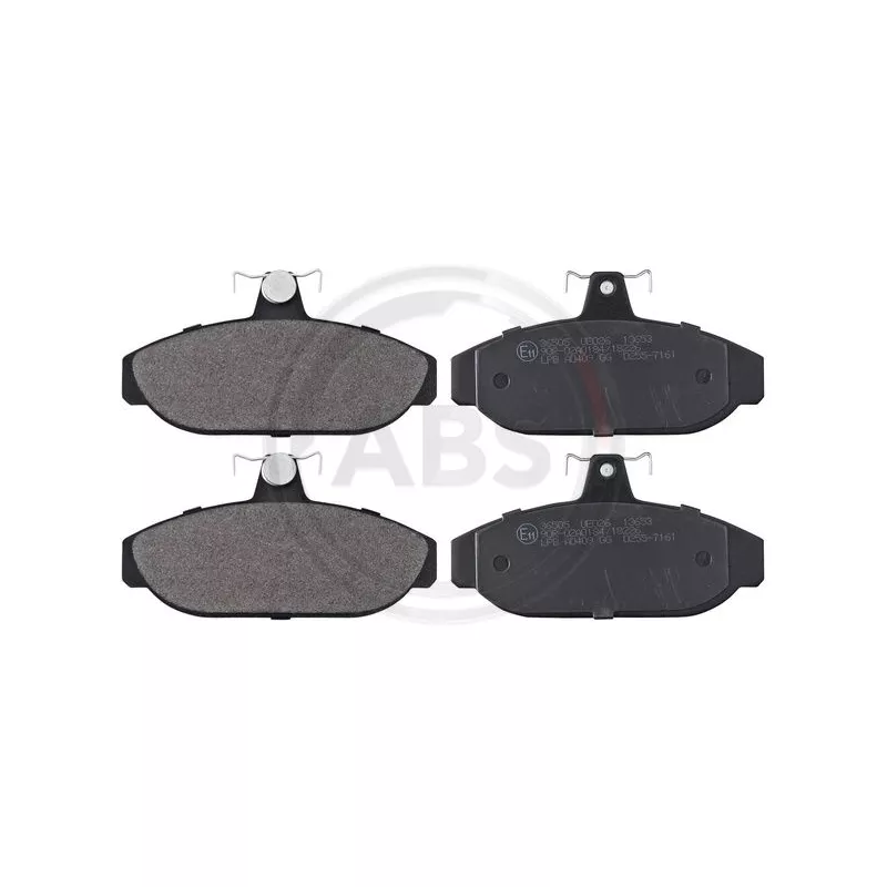 Jeu de 4 plaquettes de frein avant A.B.S. 36505