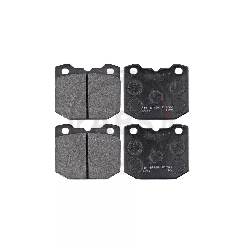 Jeu de 4 plaquettes de frein avant A.B.S. 36595