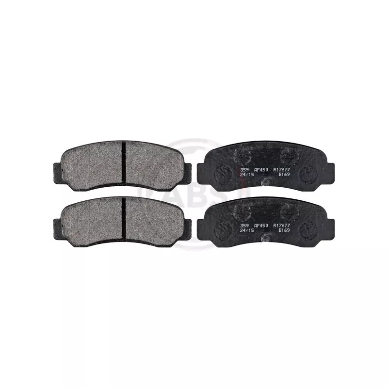 Jeu de 4 plaquettes de frein arrière A.B.S. 36660/1