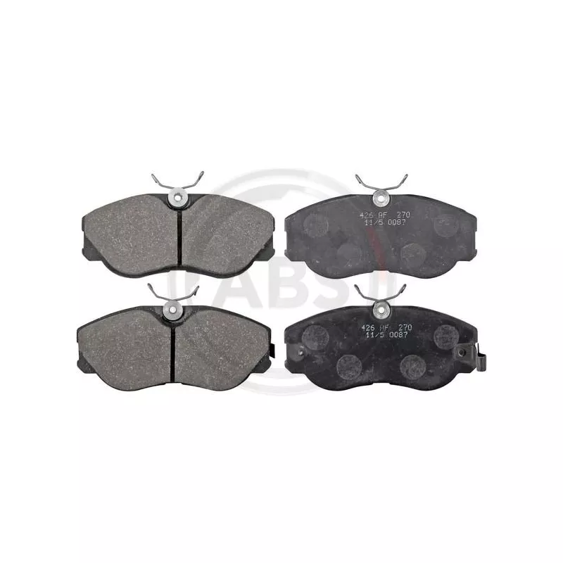 Jeu de 4 plaquettes de frein avant A.B.S. 36671