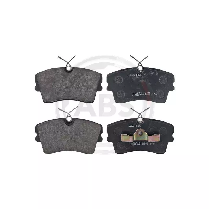 Jeu de 4 plaquettes de frein avant A.B.S. 36695