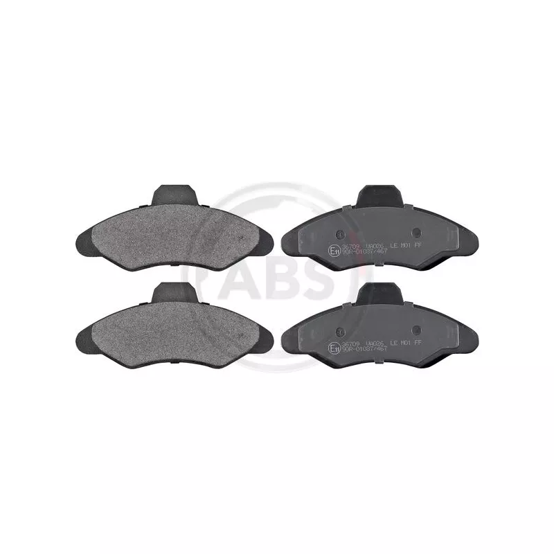 Jeu de 4 plaquettes de frein avant A.B.S. 36709