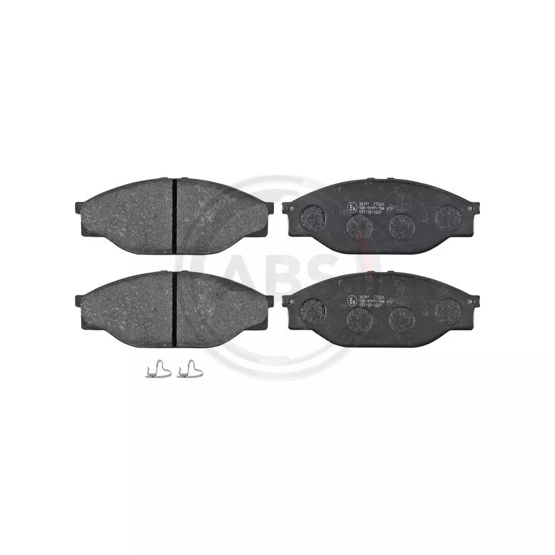 Jeu de 4 plaquettes de frein avant A.B.S. 36761